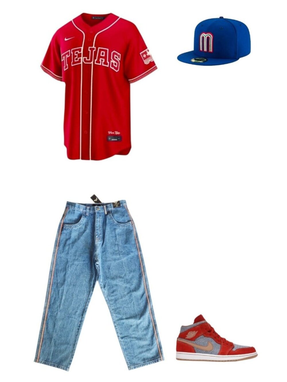 Nike-Rusty- Jordan-New Era Sportswear Outfit Bundle